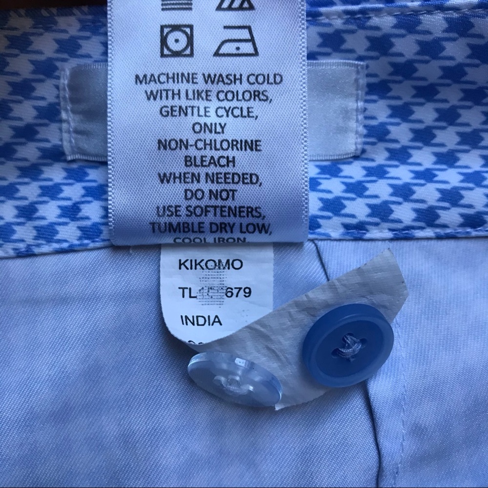 Greg Norman Blue Houndstooth Golf Shorts, EUC, 10 - Picture 5 of 12